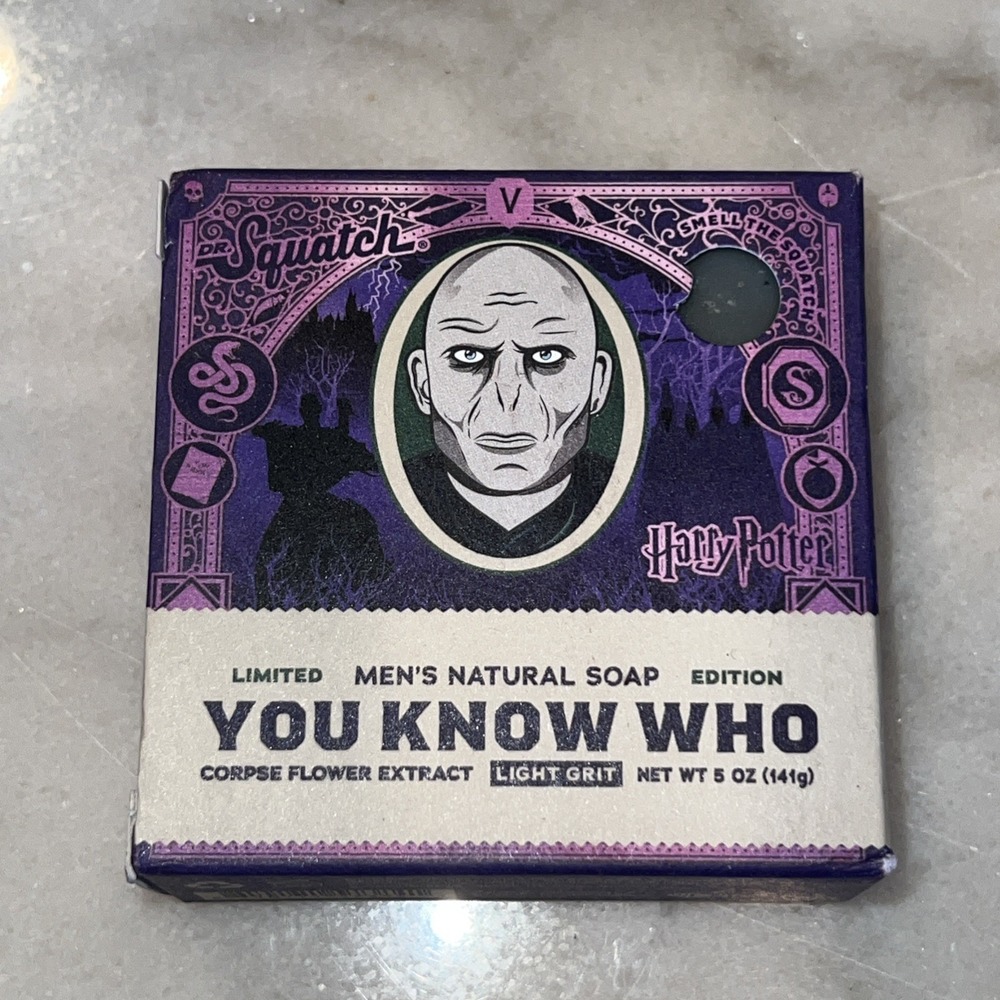 Dr Squatch "HARRY POTTER COLLECTION" Limited Edition Soap Bar - 5oz You Know Who